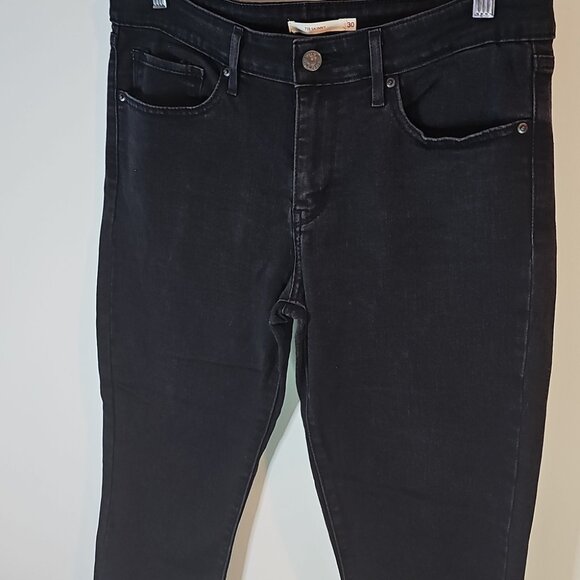 Levi's 711 Women's 34x27  Black Skinny Jeans - Picture 2 of 7